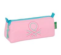 safta BENETTON DOLCE - Astuccio con cerniera e scomparto, astuccio per bambini, ideale per bambini in età scolastica, comodo e versatile, qualità e resistenza, 21 x 7 x 8 cm