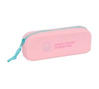 safta BENETTON DOLCE - Astuccio quadrato in silicone, astuccio per bambini, ideale per bambini in età scolastica, comodo e versatile, qualità e resistenza, 18,5 x 5,5 x 7,5 cm