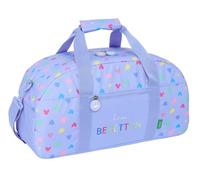 Safta BENETTON LILA - Borsa sportiva, zaino ideale per bambini di diverse età, comoda e versatile, qualità e resistenza, 50 x 26 x 20 cm, viola, M, Casual