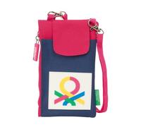 safta BENETTON CHERRY - Portamonete standard, per cellulare, comodo e versatile, qualità e resistenza, 19 x 10 cm, Ciliegia/Marino, M, Casual