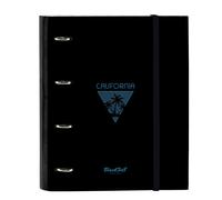 Safta BLACKFIT8 CALIFORNIA - 4 Ring Binder 35 cm with 100 A4 Sheets, Ideal for C