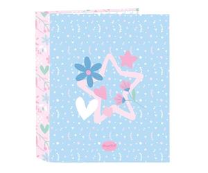 safta BLACKFIT8 SMILE - Cartella portadocumenti a 4 anelli, ideale per bambini di diverse età, comoda e versatile, qualità e resistenza, 27x6x33 cm