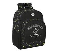 Safta BLACKFIT8 SURF PARADISE - Zaino scuola adattabile a carrozzina, ideale per bambini di diverse età, comodo e versatile, qualità e resistenza, 32 x 15 x 42 cm, colore, multicolore, Estándar,