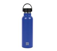 SAFTA BLU REFLEX - Borraccia termica, bottiglia d'acqua, in acciaio inox, doppio isolamento, 12 ore di bevande calde e 24 ore di bevande fredde, 7,3 x 25 cm, 600 ml, Blu Reflex, M, Casual