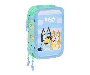 safta Blue Sisters - Astuccio scolastico con 37 strumenti inclusi, astuccio per bambini, ideale per bambini dai 5 ai 14 anni, comodo e versatile, qualità e resistenza, 12,5 x 5,5 x, Verde acqua., M