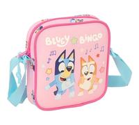 BLUEY DANCE - Borsa a tracolla piccola, borsa per bambini, ideale per bambini dai 5 ai 14 anni, comoda e versatile, qualità e resistenza, 16 x 4 x 18 cm
