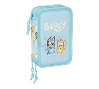 BLUEY READY - Astuccio scolastico con 37 utensili inclusi, ideale per bambini dai 5 ai 14 anni, comodo e versatile, qualità e resistenza, 12,5 x 5,5 x 19,5 cm