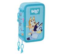Bluey Plumier Triplo Bluey Blu Cielo 12,5 X 19,5 X 5,5 Cm 36 Pezzi S_0301_S43105