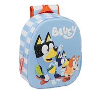 BLUEY - Zaino scolastico, design 3D, ideale per bambini di diverse età, comodo e versatile, qualità e resistenza, 27 x 10 x 33 cm