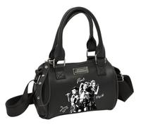 Safta - Borsa a tracolla K-Pop Demon Hunters Spirit, scomparto principale con cerniera, interno foderato, manici e tracolla regolabile, colore nero, design stampato, dimensioni 16 x 7,5 x 10 cm