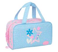 BLACKFIT8 SMILE - Beauty case rettangolare con manico, beauty case per bambini, adattabile al carrello, ideale per bambini dai 5 ai 14 anni, comodo e versatile, qualità e resistenza, 31 x 14 x 19 cm