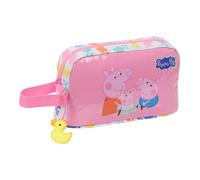 safta | Borsa Termica Colazione Peppa Pig Baby Pig, Borsa Pranzo Scolastica per Bambini, Interno Rivestito in Alluminio Caldo/Freddo, Scomparto con Zip, Manico Laterale, Dimensioni 21,5x6,5x12 cm