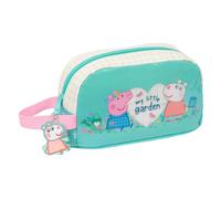 PEPPA PIG PRETTY FLOWERS - Porta Colazione Termica, Termo, Portatodo, Qualità e Massima Resistenza, Porta Cibo, Ricreo, 21,5 x 6,5 x 12 cm, Menta/Giallo Pastello, M, Casual