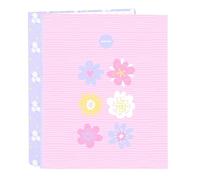 SAFTA Bouquet - Folio Folder 4 Rings, Ideal for Children of Different Ages, Comf
