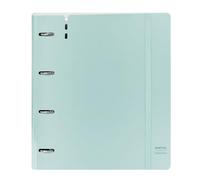 SAFTA - Carpeblock con 4 anelli da 35 mm, con ricambio, con 100 fogli A4, ideale per bambini di diverse età, comodo e versatile, qualità e resistenza, 27 x 4 x 32 cm, blu chiaro