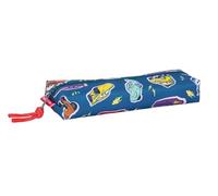 safta Cars Racing - Astuccio rettangolare per bambini, astuccio per bambini, ideale per bambini in età scolastica, comodo e versatile, qualità e resistenza, 22 x 7 x 40 cm, Blu navy, M, Casual