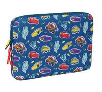Safta CARS RACING - Custodia per computer portatile da 15,6", zaino ideale per bambini di diverse età, comoda e versatile, qualità e resistenza, 39,5 x 3,5 x 27,5 cm, Blu navy, M, Casual