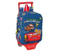 Safta Cars Racing - Zaino asilo con carrello, ideale per bambini di diverse età, comodo e versatile, qualità e resistenza, 22 x 10 x 27 cm, Blu navy, M, Casual