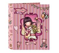 Safta -Cartella F. 4 anelli 35 mm dorso largo Gorjuss Fairground Carousel 27 x 33 x 6 cm, multicolore (522216657)