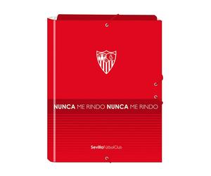 Safta Cartella Sevilla Fc Corporative Folio Cardboard Binder With Flaps