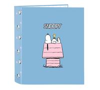 Safta Cartella Snoopy 4 Rings 27x33x6 Cm
