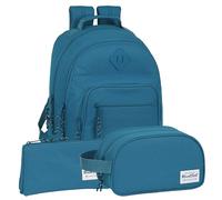 Safta | Confezione da 3 pezzi BLACKFIT8 EGEO Zaino, astuccio e beauty case BLACKFIT8 - Zaino, astuccio e beauty case design unico e licenza ufficiale BLACKFIT8, multicolore, ST, Classico