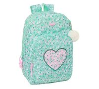 Safta Cuore - Zaino da scuola, adattabile, ideale per bambini di diverse età, comodo e versatile, qualità e resistenza, Menta, M, Casual
