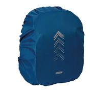 SAFTA - Custodia impermeabile per zaino piccolo, facile da applicare, dettagli riflettenti, custodia zaino per pioggia, 27 x 36 x 50 cm, colore blu navy, Blu navy, Estándar, Casual