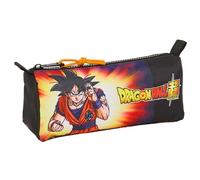 Safta DRAGON BALL - Astuccio con cerniera e scomparto, astuccio per bambini, ideale per bambini in età scolastica, comodo e versatile, qualità e resistenza, 21 x 7 x 8 cm, colore nero, Nero,