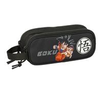 DRAGON BALL - Astuccio doppio bambino, astuccio per bambini, ideale per bambini in età scolastica, comodo e versatile, qualità e resistenza, 21 x 6 x 8 cm