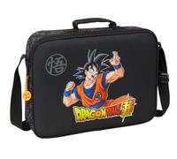 Safta DRAGON BALL COMBAT - Portafogli Extrascolastici, Valigetta portatodo, Tracolla comoda e versatile, qualità e resistenza, 38 x 6 x 28 cm, Nero, M, Casual