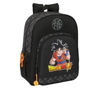 safta DRAGON BALL COMBAT - Zaino scuola bambino, zaino per bambini, adattabile a carrozzina, ideale per bambini in età scolare, comodo e versatile, qualità e resistenza, 32 x 12 x 38 cm, Nero, M,