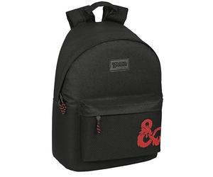 SAFTA DRAGONI E MAZMORRAS - Zaino per laptop da 14,1", ideale per giovani di diverse età, comodo e versatile, qualità e resistenza, 31 x 16 x 41 cm, colore: nero, Nero, Estándar, Casual