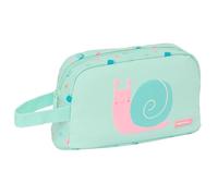 Safta Prescolare Lumaca - Porta Colazione Termo, Tessuto riciclabile, Portatodo, Qualità e Massima Resistenza, Porta Cibo, Ricreo, 21,5 x 6,5 x 12 cm, Colore Turchese Chiaro, Turchese chiaro,