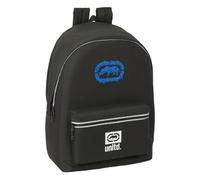 safta ECKO UNLTD. WORLDWIDE - Zaino per laptop da 15,6" e USB, ideale per giovani di diverse età, tessuto riciclato, comodo e versatile, qualità e resistenza, 31 x 18 x 44 cm, Nero, M, Casual