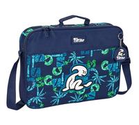 Safta EL Bambino GLASSY - Portafogli Extrascolastiche, Valigetta portatodo, Tracolla comoda e versatile, qualità e resistenza, 38 x 6 x 28 cm, colore blu marino