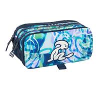 safta EL BAMBINO KOOK - Astuccio triplo grande, astuccio per bambini, ideale per bambini in età scolastica, comodo e versatile, qualità e resistenza, 21,5 x 8 x 10 cm, Blu navy, M, Casual