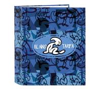 Safta EL BAMBINO ROLLER - Cartellina a 4 anelli, ideale per bambini di diverse età, comoda e versatile, qualità e resistenza, 27 x 6 x 33 cm, blu/nero, M, Casual