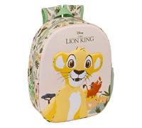 El King León - Zaino scolastico, con design 3D, ideale per bambini di diverse età, comodo e versatile, qualità e resistenza, 27 x 10 x 33 cm
