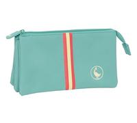 Safta EL OCA BASICS - Astuccio triplo, astuccio per bambini, ideale per bambini in età scolastica, comodo e versatile, qualità e resistenza, 22 x 3 x 12 cm, blu, M, Casual