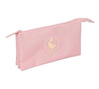 EL OCA BASICS ROSA - Astuccio triplo, astuccio per bambini, ideale per bambini in età scolastica, comodo e versatile, qualità e resistenza, 22 x 3 x 12 cm