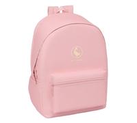 EL OCA BASICS ROSA - Zaino per laptop da 15,6" e USB, ideale per giovani di diverse età, tessuto riciclato, comodo e versatile, qualità e resistenza, 31 x 18 x 44 cm