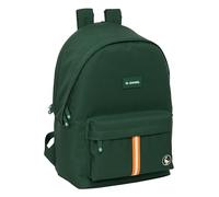 Safta EL OCA BASICS - Zaino per laptop da 15,6" e USB, ideale per giovani di diverse età, tessuto riciclato, comodo e versatile, qualità e resistenza, 31 x 18 x 44 cm, Verde, M, Casual