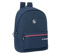 safta EL OCA CLASSIC - Zaino per laptop da 15,6" e USB, ideale per giovani di diverse età, tessuto riciclato, comodo e versatile, qualità e resistenza, 31 x 18 x 44 cm, colore blu marino, Blu navy,