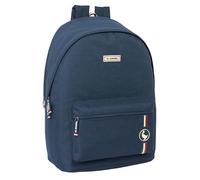 safta EL OCA ECLIPSE - Zaino per laptop da 15,6" e USB, ideale per giovani di diverse età, tessuto riciclato, comodo e versatile, qualità e resistenza, 31 x 18 x 44 cm, Blu navy, M, Casual