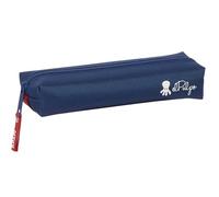 safta EL PULPO - Astuccio rettangolare per bambini, astuccio per bambini, ideale per bambini in età scolastica, comodo e versatile, qualità e resistenza, 22 x 7 x 40 cm, Blu navy, M, Casual