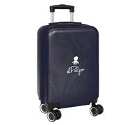safta EL PULPO - Trolley da cabina 20 pollici, valigia con ruote, lucchetto di sicurezza, valigia leggera, 34,5 x 20 x 55 cm, Blu navy, M, Casual