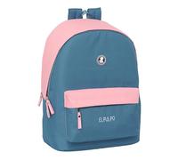 safta EL PULPO - Zaino per laptop da 15,6" e USB, ideale per giovani di diverse età, tessuto riciclato, comodo e versatile, qualità e resistenza, 31 x 18 x 44 cm, rosa chiaro, M, Casual