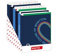 Safta - Espositore a libro a 4 anelli (12 pz), resistente, leggero, resistente, di alta qualità, multicolore