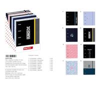 Safta - Espositore per cartelle con anelli con ricambio, resistente, leggero, durevole, di alta qualità, multicolore, M, Casual